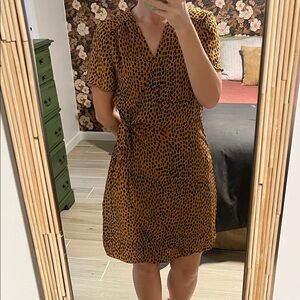 J. Crew Cheetah Print Mini Dress